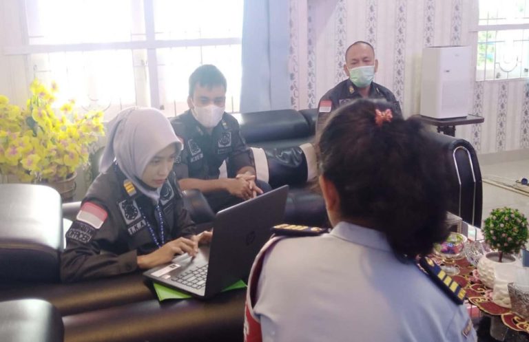 Monitoring DIVIM Kemenkumham Sumut terkait Pengisian LKE Pembangunan ZI